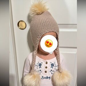 Kids Pom Pom knitted hat